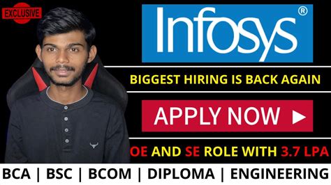 Infosys Off Campus Drive Again SE OE Role With Upto 3 7 LPA Apply