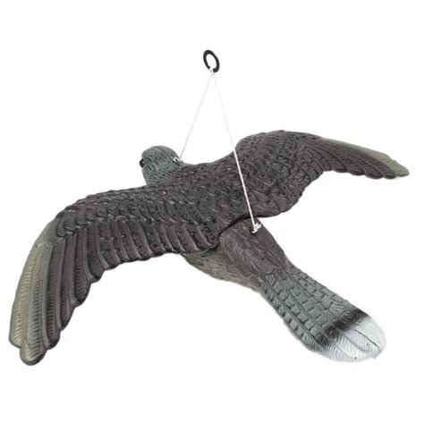 Épouvantail de jardin avec crochet et fil Oiseau volant vif Leurre de