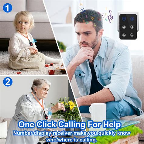 Buy Calltou Wireless Caregiver Pager Senior Emergency Call Button