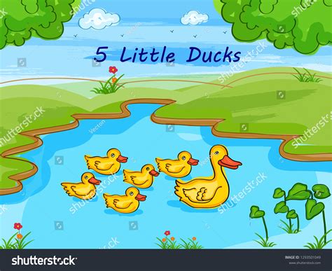 64 Five Little Ducks Stock Illustrations Images And Vectors Shutterstock