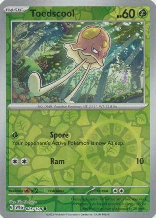 ESP Toedscool 025 198 Common Reverse Holo Playset