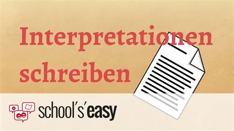 Aufbau Einer Interpretation Anleitung Interpretation 15