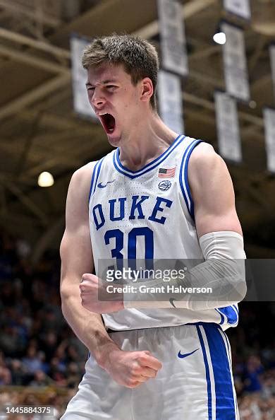 Kyle Filipowski Of The Duke Blue Devils Reacts After Scoring And News Photo Getty Images