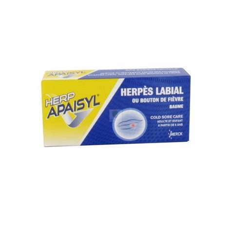 Herp Apaisyl Baume Labial Traitant Tube De G