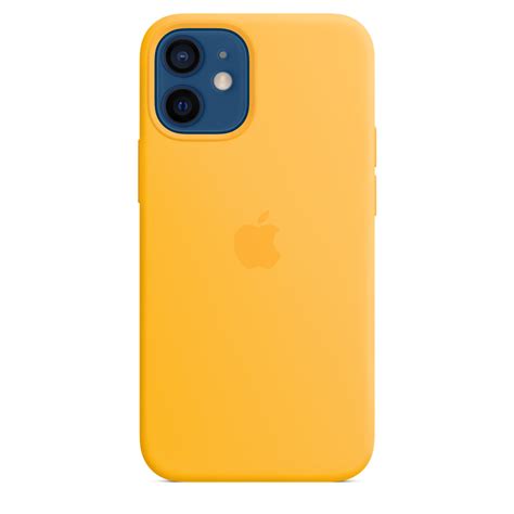 Capa De Silicone Com Magsafe Para Iphone 12 Mini Girassol Negócios