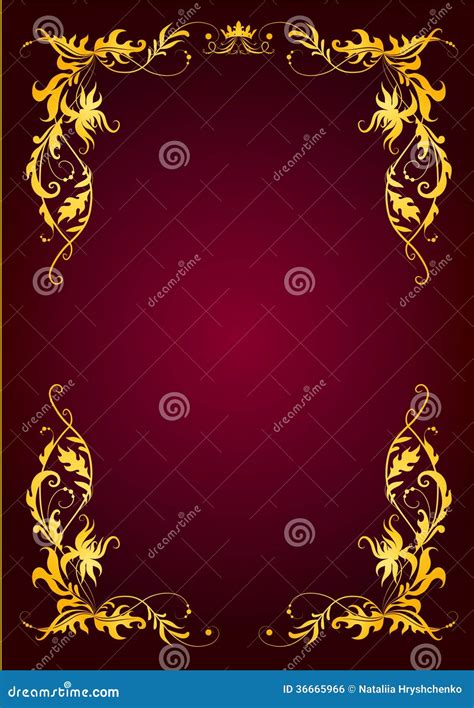 Elegant Template For Greeting Card Invitation Stock Vector