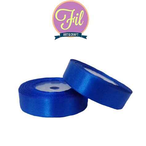 Jual Pita Satin Kecil 1 Inch Pita Jepang 1 Pita Kain Biru Muda