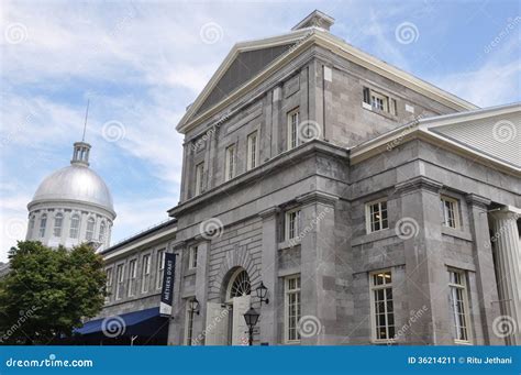 Bonsecours Market In Montreal Editorial Photo Image Of City Blue