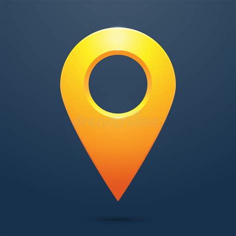 The Geolocation Icon Is Blue On A White Background Stock Vector