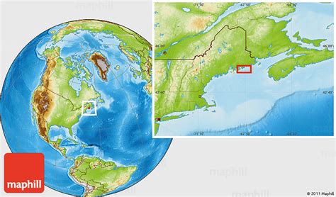 Physical Location Map of Sealand