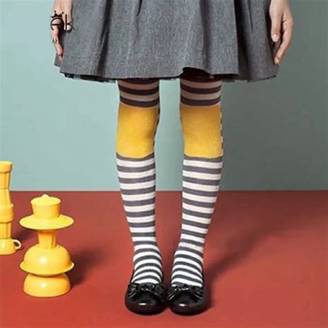 1 10 Yrs Kids Girls Colored Tights Velvet Candy Colors Cute Big Eyes