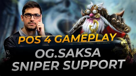 OG Saksa Plays Sniper Support Full Gameplay Dota 2 Replay YouTube