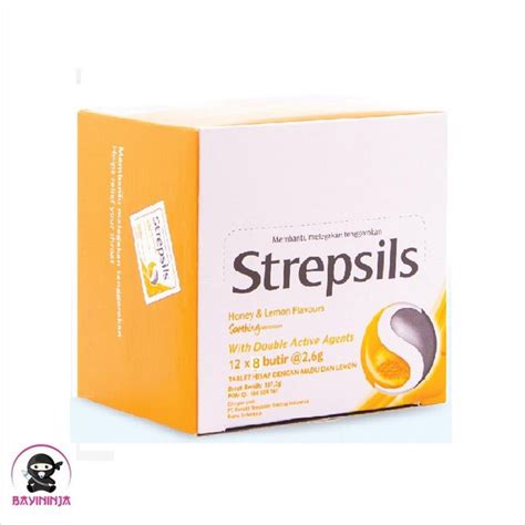 Jual STREPSILS Soothing Honey Lemon Flavour Box Isi 12 Sachets Shopee