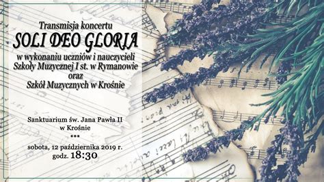 Koncert Soli Deo Gloria YouTube