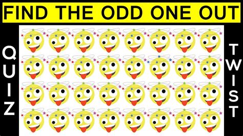 Spot The Odd Emoji Odd One Find The Odd Emoji Find The Odd Odd