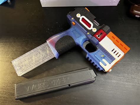 Quik 3d Printed Fully Automatic Flycore Nerf Blaster Stl Etsy