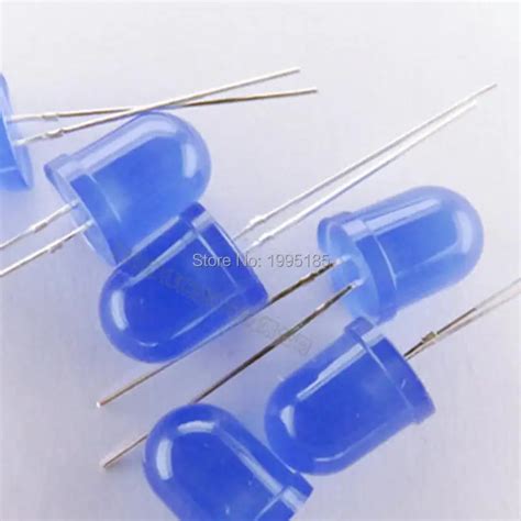 Pcs Round Mm Blue Led Diode Diffused Dip Light Emitting Diode Led