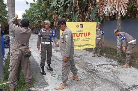 Satpol PP DIY Segel 14 Bangunan Ilegal Di Tanah Kas Desa