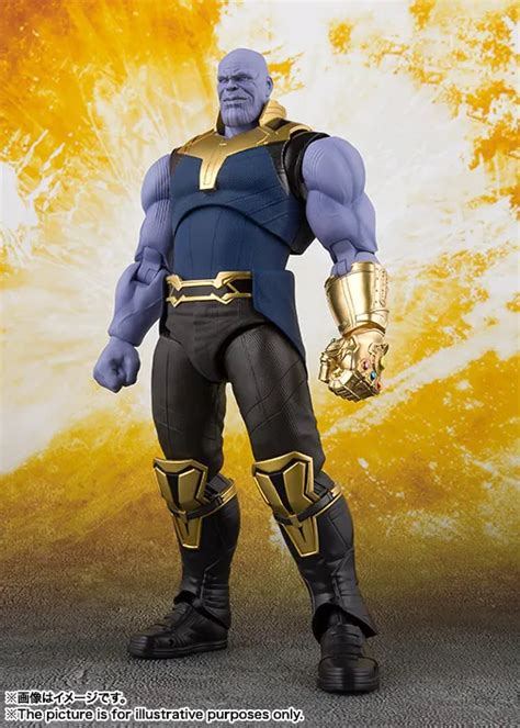 Thanos Infinity Gauntlet Action Figures S.H.Figuarts Avengers Infinity War Superhero Iron Man ...