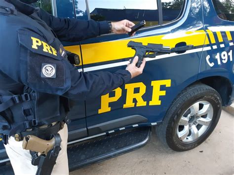 PRF apreende arma de fogo na BR 101 Polícia Rodoviária Federal