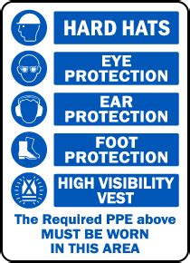 Personal Protective Equipment Signs | 25+ PPE Signs Available