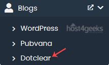 How To Install Dotclear Via Softaculous In Cpanel Host Geeks Llc