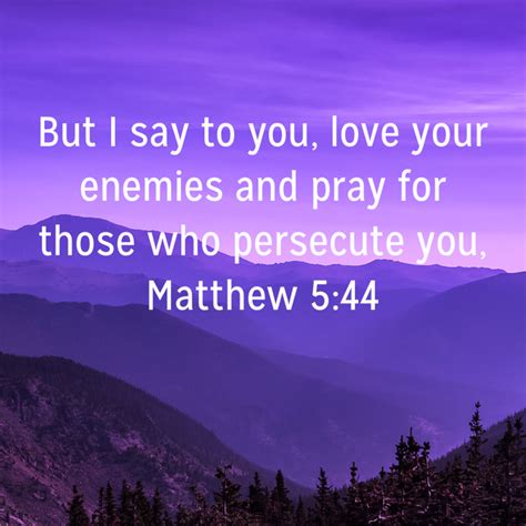 Matthew 5 44 But I Say To You Love Your Enemies And Pray For Those Who