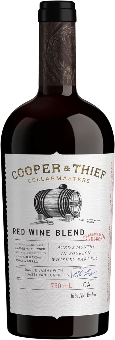 Cooper And Thief Bourbon Barrel Aged Red Blend Red Wine 750 Ml Bottle