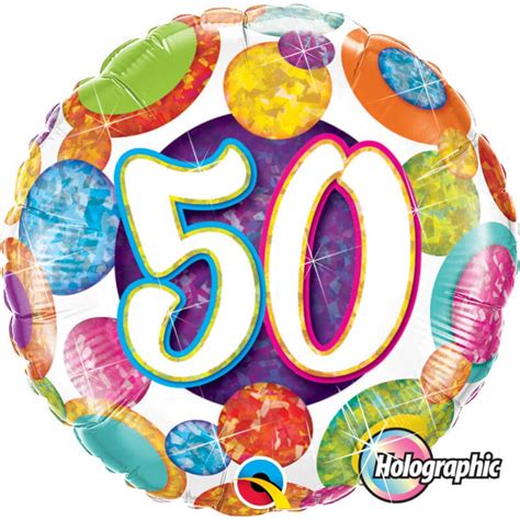 Happy 50th Birthday Balloons Dollard des Ormeaux- Free Delivery