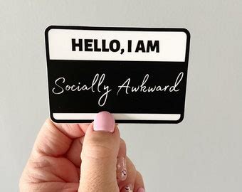 Hello I Am Sticker Etsy