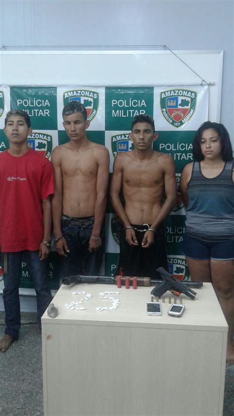 Quarteto é preso armas e drogas na Zona Leste de Manaus Amazonas G1