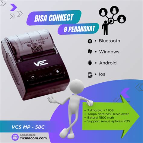 Jual Printer Thermal Bluetooth Vsc Mp C Rpp Mm Shopee Indonesia