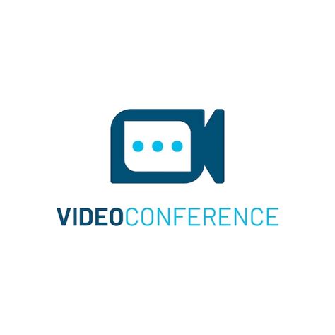 Premium Vector Illustration Video Conference Online Meeting Logo