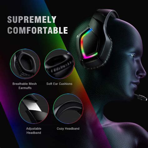 ONIKUMA K1B RGB Gaming Headset Black HardwareMarket