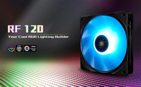 DEEPCOOL RF120 120mm RGB LED PWM Fan With Cable Controller Included