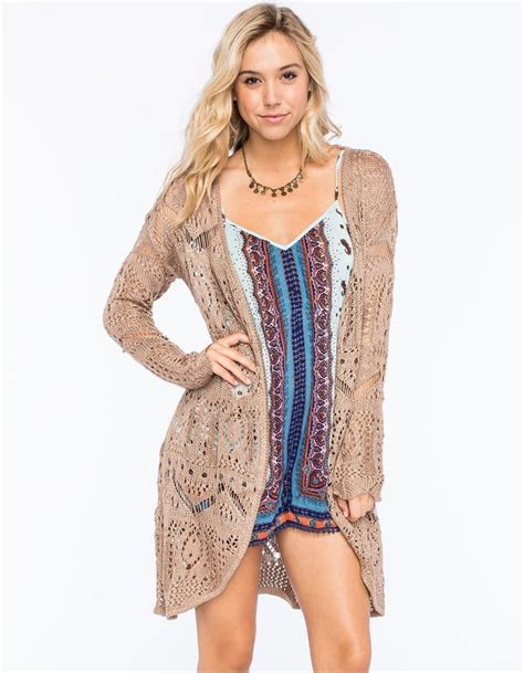 Chloe K Boho Pattern Womens Cardigan Cardigans And Wraps Womens