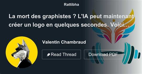 La Mort Des Graphistes L Ia Peut Maintenant Cr Er Un Logo En Quelques