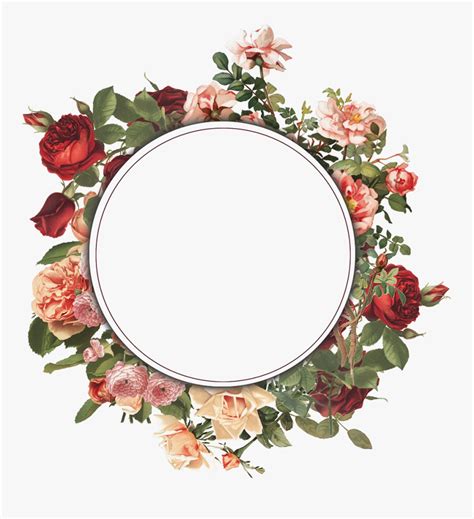 Round Floral Frame Png Clipart Round Floral Frame Png Transparent