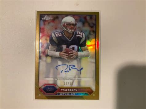 2023 Topps Composite Tom Brady Topps Chrome Gold Refractor Auto