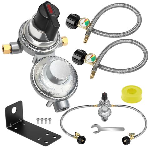 Buy Upgrade 2 Stage Automatic Changeover LP Propane Regulator With Two