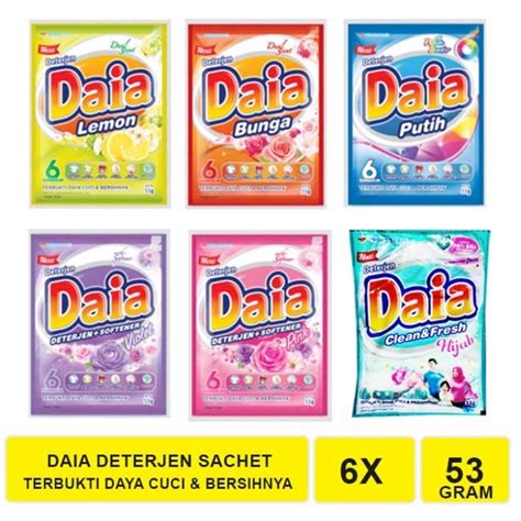 Jual Daia Deterjen Powder Bubuk Softener Gr Romantic Pink Clean