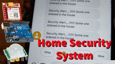 GSM Based Home Security System Using SIM 800L GSM Module Protect