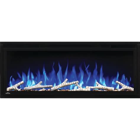 Napoleon 40 In W Btu Birch Electric Fireplace Logs And Thermostat Remote Control Included Nef