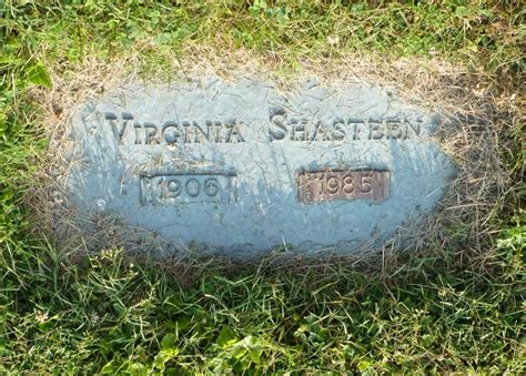 Virginia Lee Virgie Blackaby Shasteen 1906 1985 Find a Grave äreminne