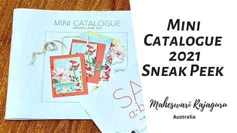 Stampin Up Sneak Peek New Mini Catalogue 2021 YouTube