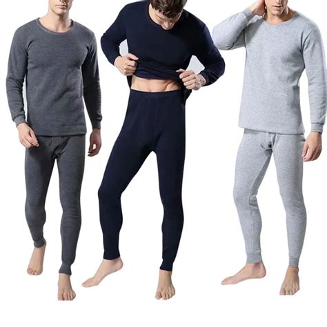 New Hot Winter Mens Warm Thermal Underwear For Men Long Johns Thermo Underwear Sets Thick Plus