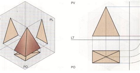 Proiezioni Ortogonali Di Una Piramide A Base Rettangolare