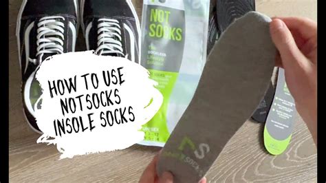 Notsocks Sockless Insole Socks Tutorial Youtube