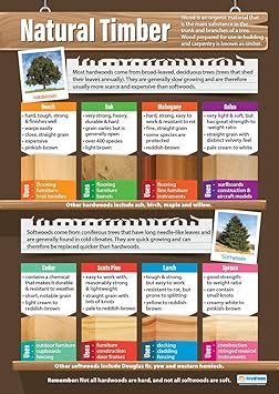 Natural Timber Design Technology Posters Gloss Paper Measuring