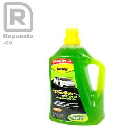 Shampoo con cera autobrillante Simoniz x1900 ml Envase plástico